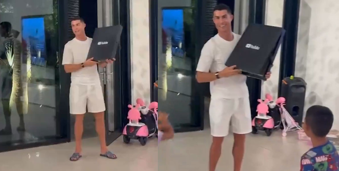 VIDEO 7 Cristiano Ronaldo on X A present for my family ❤️ Thank you to all the SIUUUbscribers