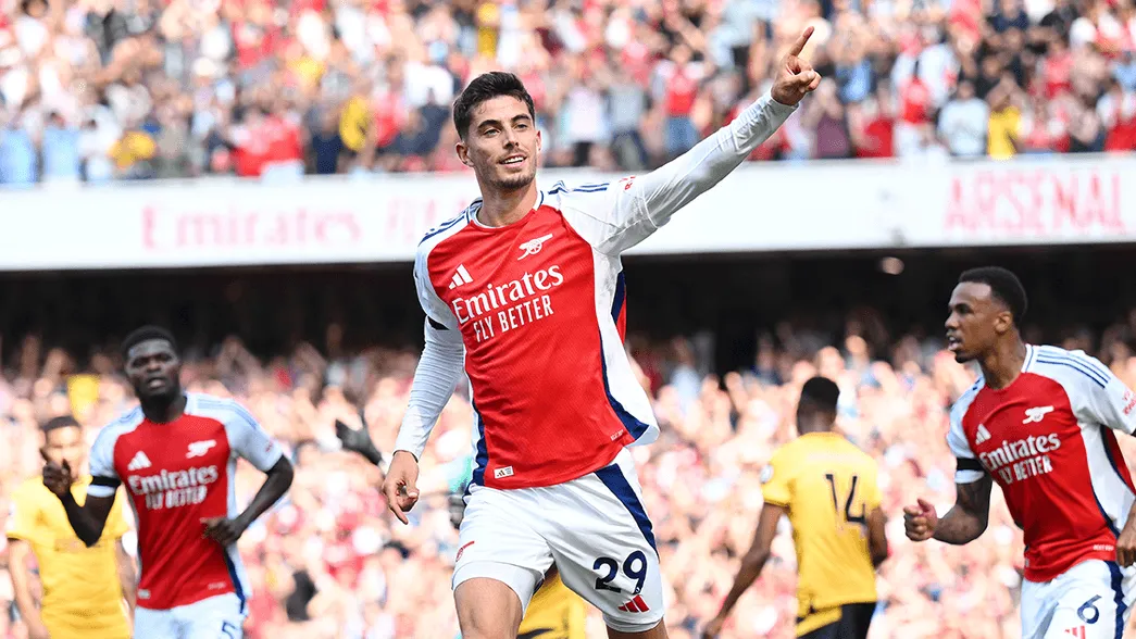 VIDEO Highlights Arsenal 2-0 Wolverhampton (Premier League) 2024.08.17 All Goals Kai Havertz ghi bàn đầu tiên