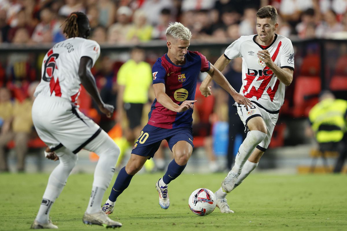 VIDEO Highlights Rayo Vallecano 1-2 Barcelona (La Liga) 2024.08.27 Dani Olmo scores winner on debut