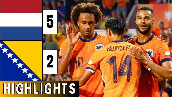 VIDEO Netherlands 5-2 Bosnia-Herzegovina (Nations League) 2024.09.07 All Goals Highlights