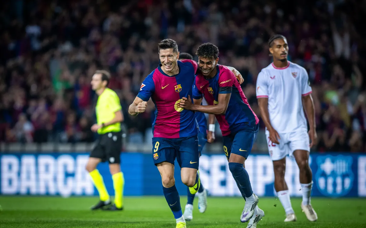 WATCH VIDEO Highlights Barcelona 5-1 Sevilla 2024.10.20 Lewandowski đi vào lịch sử, Video highlights Barcelona 5-1 Sevilla, Clip Barcelona 5-1 Sevilla all goals highlights, See live result Barcelona 5-1 Sevilla, Barcelona Full Goals Highlight, Sevilla Full Goals Highlight, La Liga Highlight, La Liga Full Goals Highlight, La Liga Full Highlight, Clip kết quả bóng đá Tây Ban Nha hôm nay, Clip bóng đá Tây Ban Nha