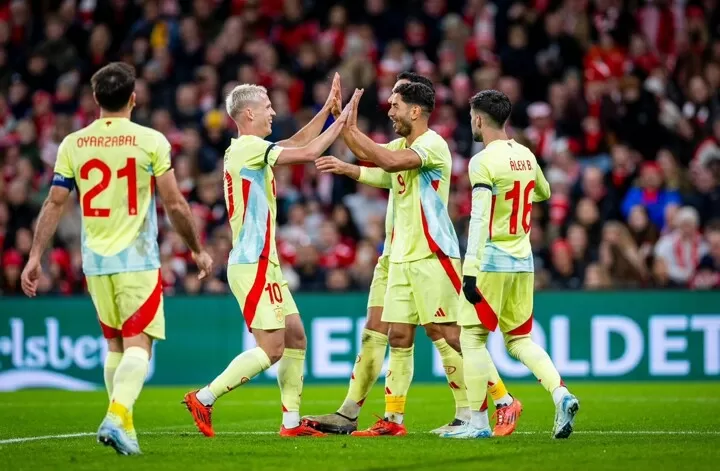 VIDEO Highights Denmark 1-2 Spain (Nations League) 2024.11.15 All Goals