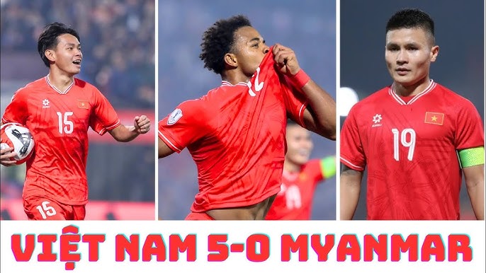 Video FULL Highlights Việt Nam 5-0 Myanmar (Asian AFF Cup 2024) 2024.12.21 Quang Hải, Xuân Son tỏa sáng