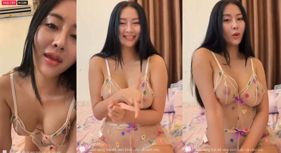 Clip Pong Kyubi Onlyfans show hàng lộ núm phát trực tiếp trên Bigo Live