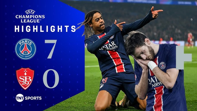 PSG 7-0 Brest (Champions League) 2025.02.19 Bữa tiệc bàn thắng