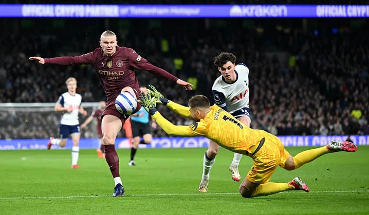 Tottenham 0-1 Man City (Premier League) 2025.02.26 Haaland ghi bàn