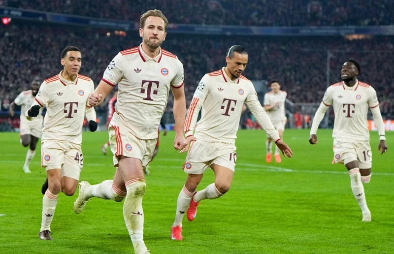 Bayern Munich 3-0 Leverkusen (Champions League) 2025.03.05 Kane lập cú đúp