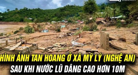 Clip lũ lụt kinh hoàng chưa từng thấy ở Nghệ An