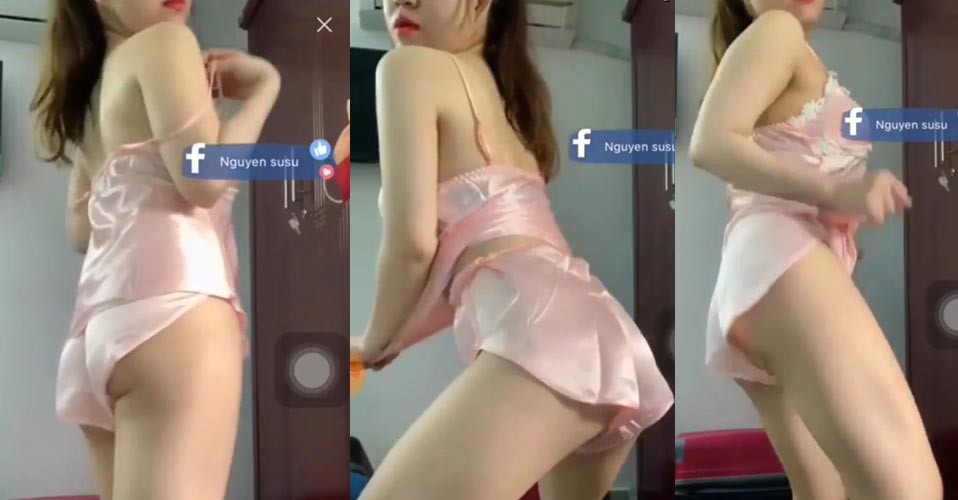Gái xinh Bigo đùi đẹp mặc quần áo ngủ nhảy gợi tình không thể rời mắt