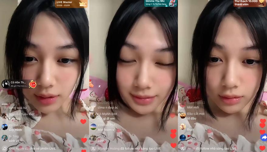 Clip idol hot girl gái xinh Tik tok Trần Hà Linh tâm sự đêm khuya