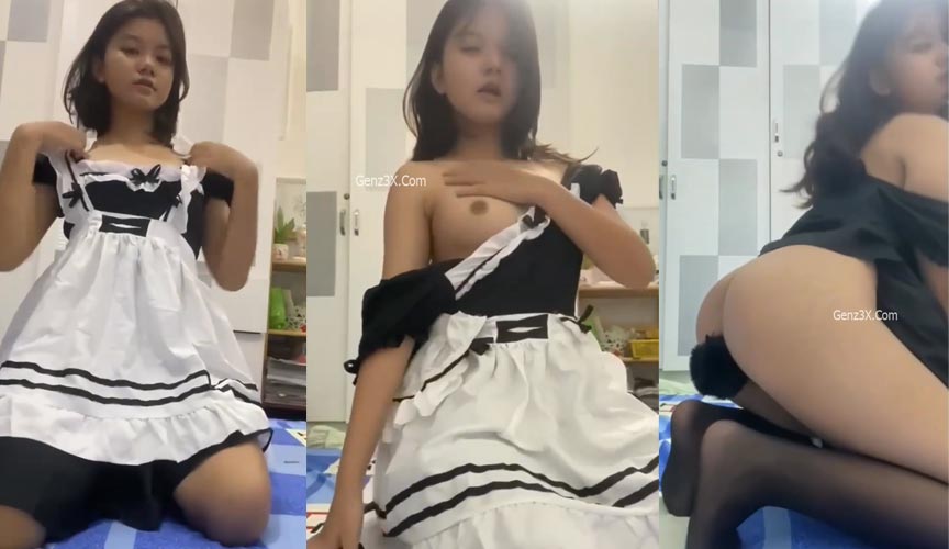Clip hot em hầu gái nóng bóng GenZ Trần Diệu Anh Livestream bốc lửa