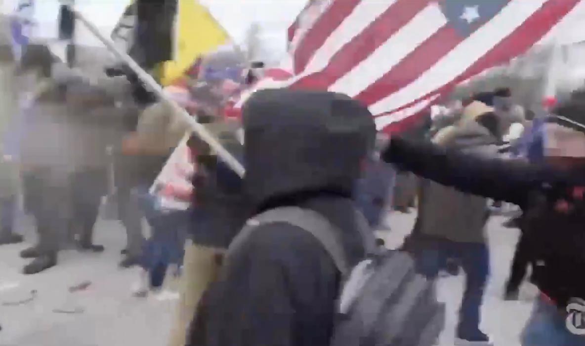 Video shows a mob of radical Democrats attacking the Capitol