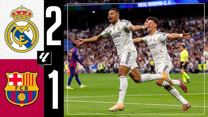 Real Madrid 2-1 Barcelona Full Highlights & Goals Extended (2025.10.26) Mbappe goals