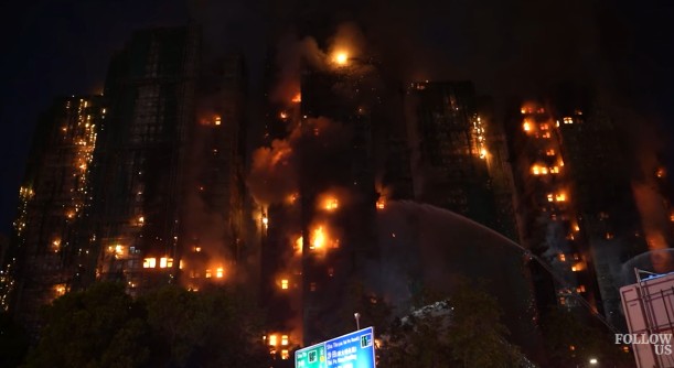 SHOCKING VIDEO At least 36 dead, 279 missing as major fire rages at Hong Kong housing estate