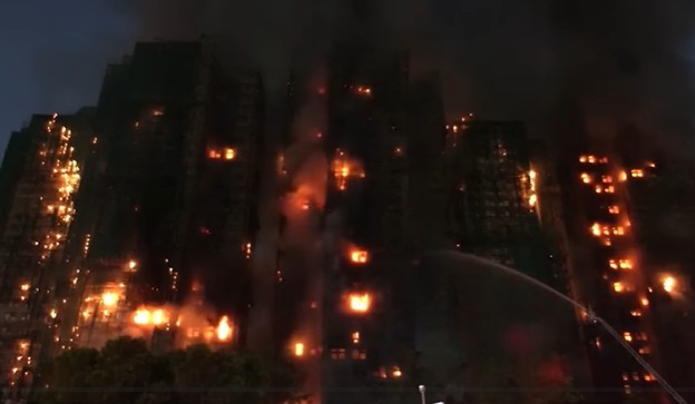 VIDEO KINH HOÀNG cháy chung cư ở Hong Kong gần 300 người mất tích