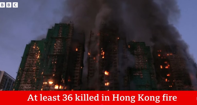SHOCKING VIDEO Hong Kong Fire Tragedy: Death Toll Rises to 44, Nearly 300 Missing in Tai Po Blaze