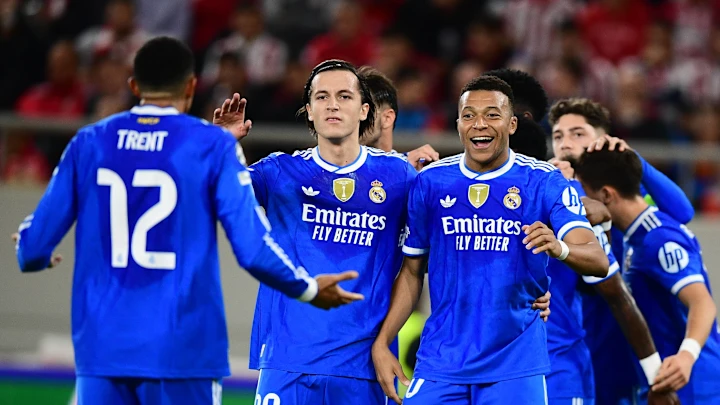 Olympiacos 3-4 Real Madrid Full Extended Highlights & Goals | Champions League Full Highlights 2025.11.26 | Mbappe Hat-trick