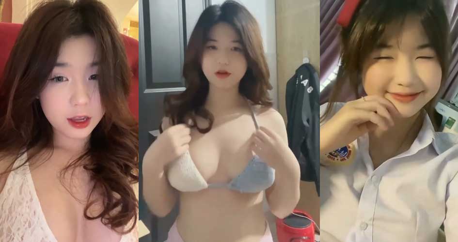 Clip em nữ học sinh Đặng Thùy Hương Loli cởi áo khoe vu to trên gợi cảm trên Live