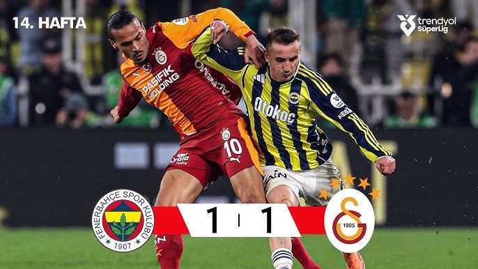 Fenerbahce 1-1 Galatasaray Full Highlights & Goals | Super Lig Full Highlights 2025.12.01