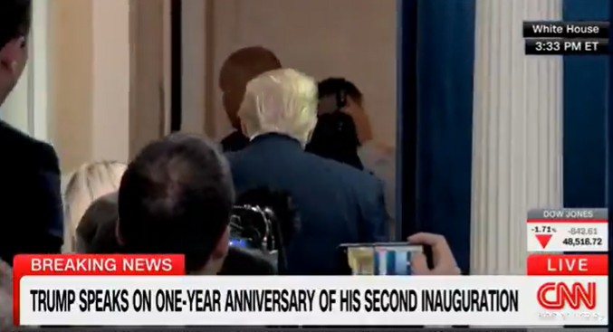 CNN Cuts Away After Trump Speech, Claims President’s Remarks 'Not True' and 'Low Energy'