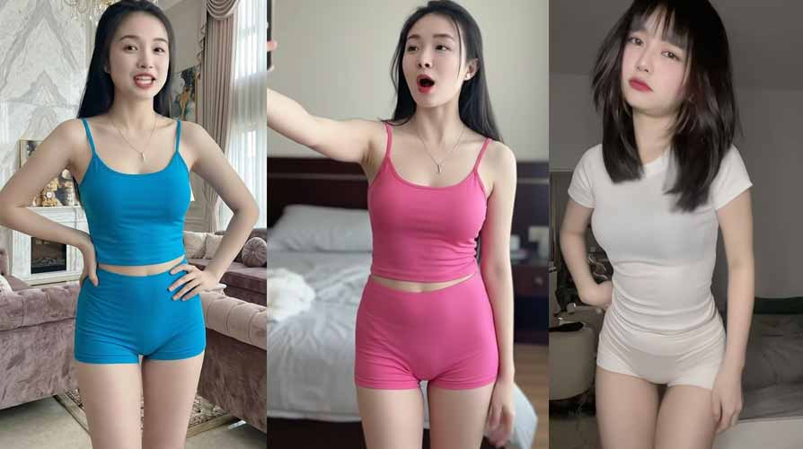 Clip hot girl show MU Lon Mup trên mạng xã hôi