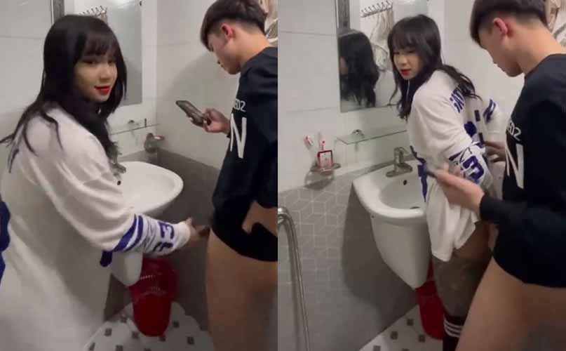 Clip nóng em gái xinh Thương Đen idol bucu trong nhà tắm