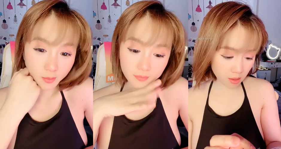 Clip em gái xinh tóc vàng Dễ Thương live show