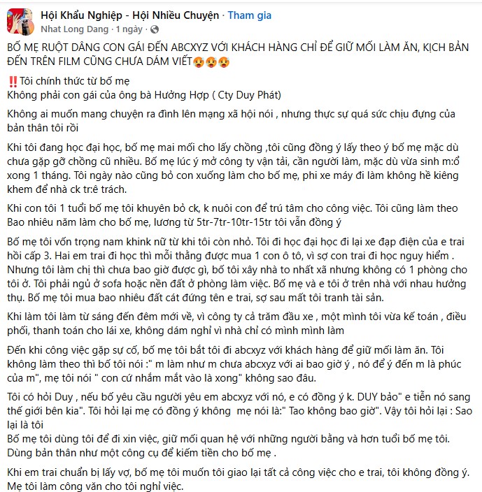 Bố mẹ ruột bắt con gái đi abcxyz với đối đác để giữ mối làm ăn, Bố mẹ bắt con gái đi acbxyz tiếp khách, Bố mẹ dâng con gái đến abcxyz với đối tác, Bố mẹ bắt con gái đi tiếp đối tác, Bố mẹ bắt con gái đi tiếp khách, Bố mẹ dâng con gái đi abcxyz với đối tác để giữ mối quan hệ, Bố mẹ muốn con gái đi tiếp đối tác giữ mối làm ăn, Trọng nam khinh nữ, Tin tức teen, Tin tức nóng 24h trong ngày, Clip trend hot nhất hôm nay, Clip trend, Clip trend tik tok gái xinh, Hot trend TikToker