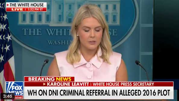 Official White House Statement: Karoline Leavitt Reveals Declassified Intel on Obama-Era Actions Against Trump
