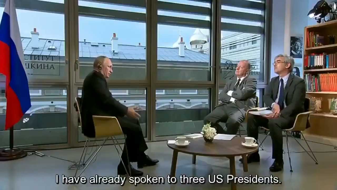 Vladimir Putin on US Politics: "Ideas Change When Briefcase Men Arrive"