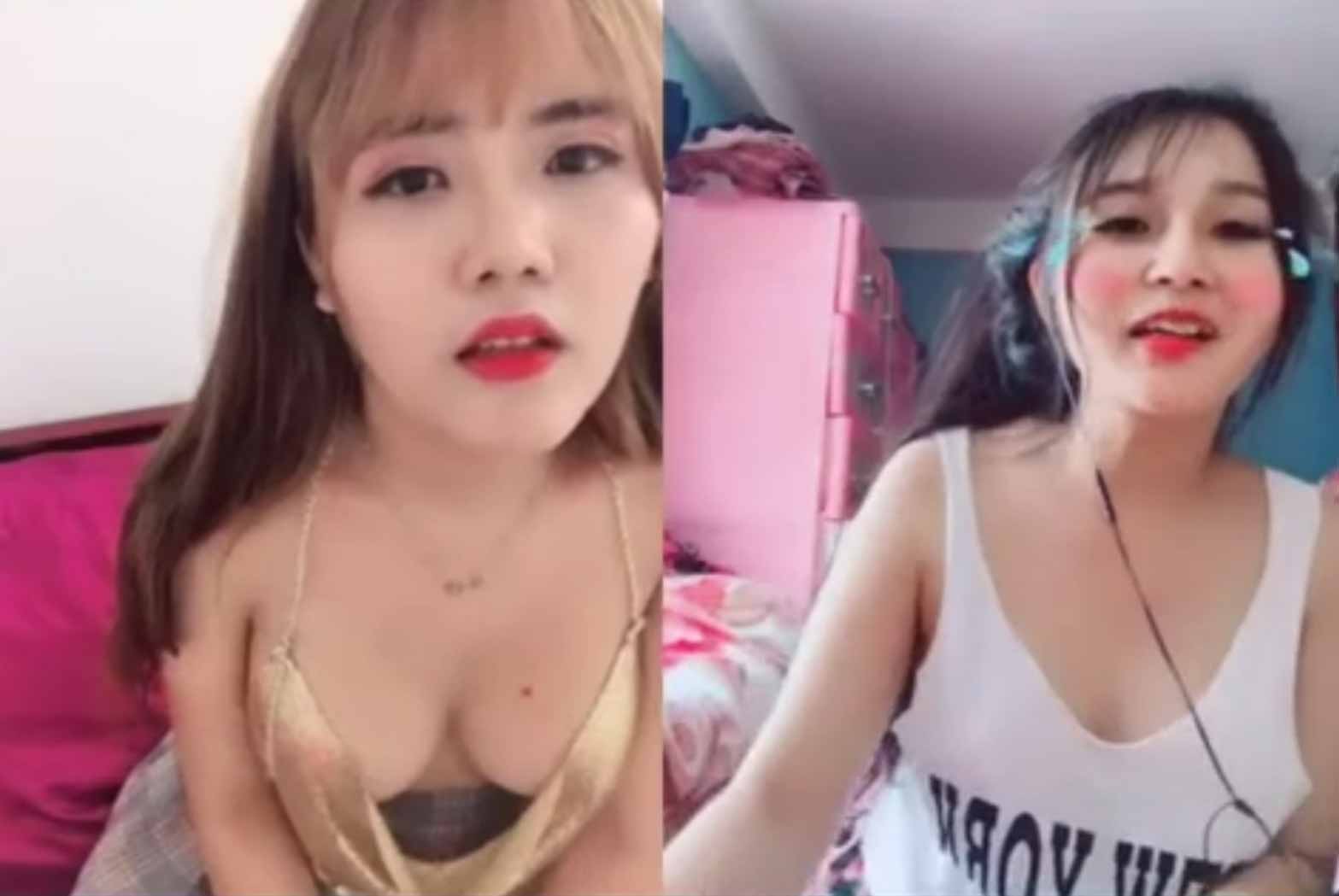 Clip hot girl Linh Lai và Oanh Baby Bigo Live show hàng CỰC ĐẸP