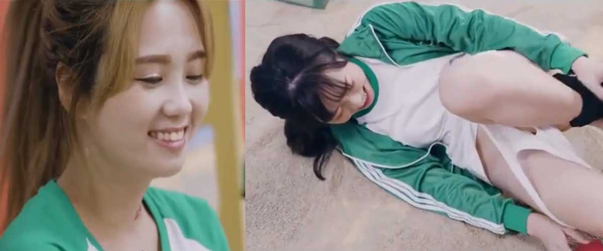 Squit Game Pussy Game Show Sexy Game Sucking and licking the sugar