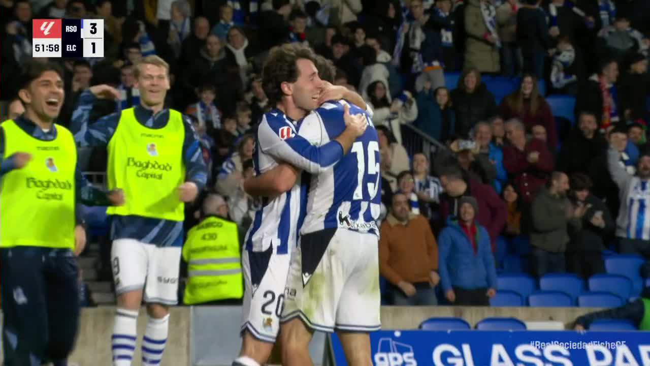 Real Sociedad 3-1 Elche Full Highlights | La Liga | 2026.02.07