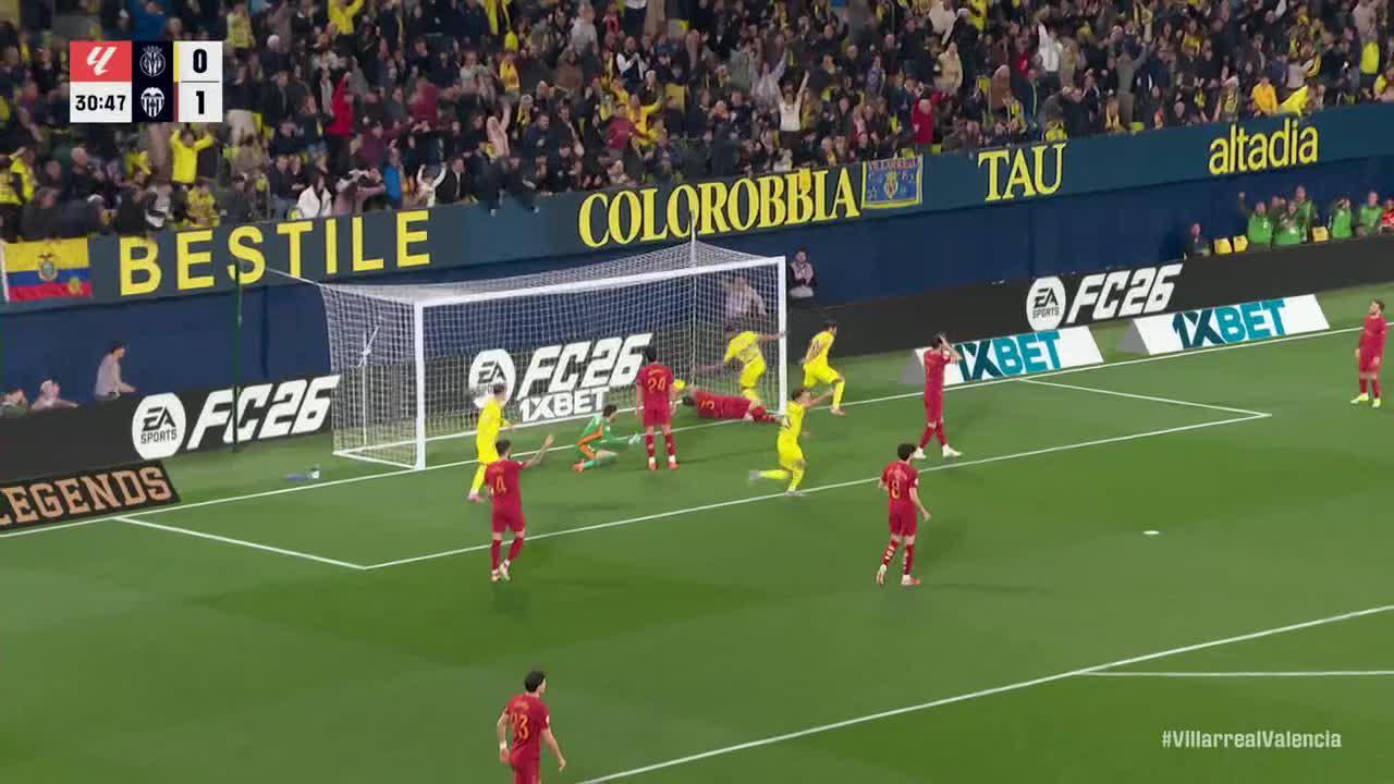 Villarreal 2-1 Valencia Full Highlights | La Liga | 2026.02.22