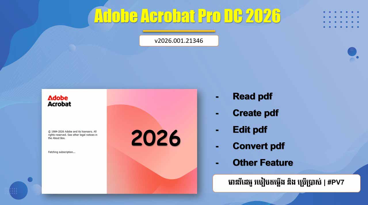 Adobe Acrobat Pro DC 2026.001.21529 Full Actived and Portable FREE DOWNLOAD