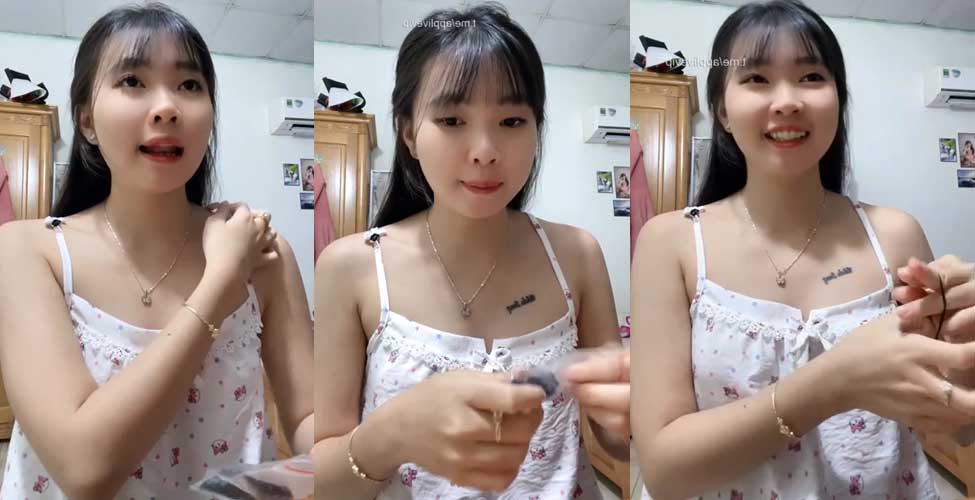 Hot girl mới nổi gái quê Thảo Dung live stream nói chuyện siêu dễ thương