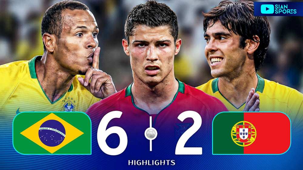 Cristiano Ronaldo Watches Brazil Humiliate Portugal with a Historic Hat-Trick 🇧🇷🔥
