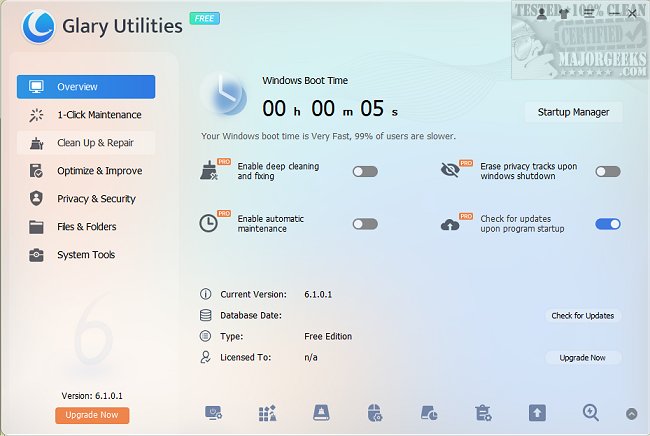 Glary Utilities PRO 6.43.0.47 PRO Pre Actived Free Download and PORTABLE