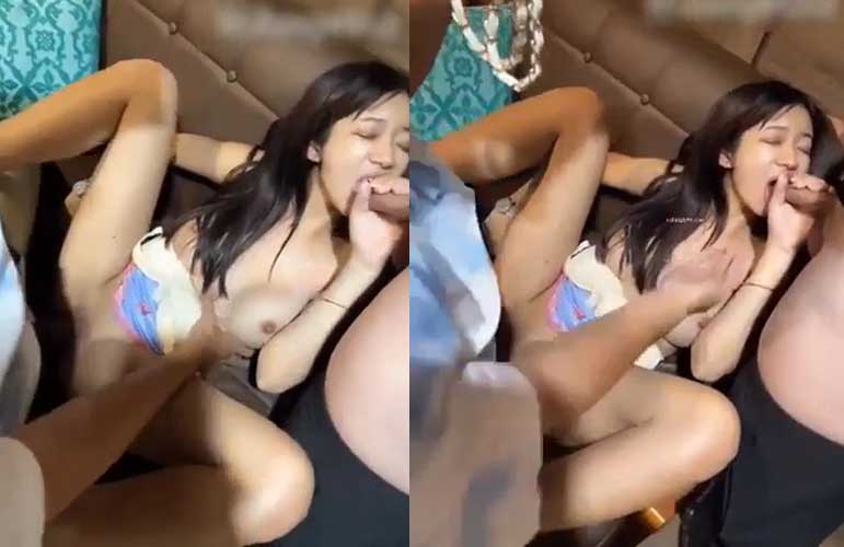 Clip em nhân viên quán karaoke some với 2 anh khách