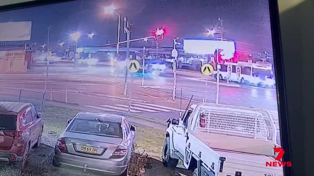 Car Flies Through Bus in Shocking Archerfield Crash 🤯 | CCTV Footage