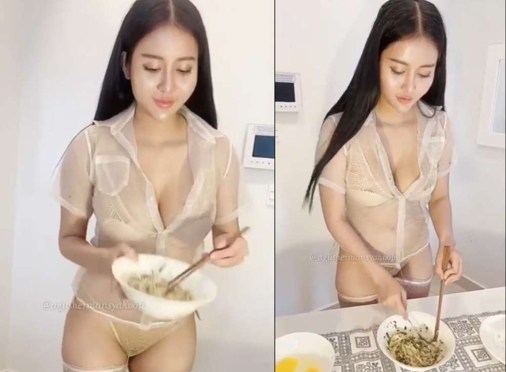 Clip sexy Pong Kyubi live show vào bếp dạy nấu ăn