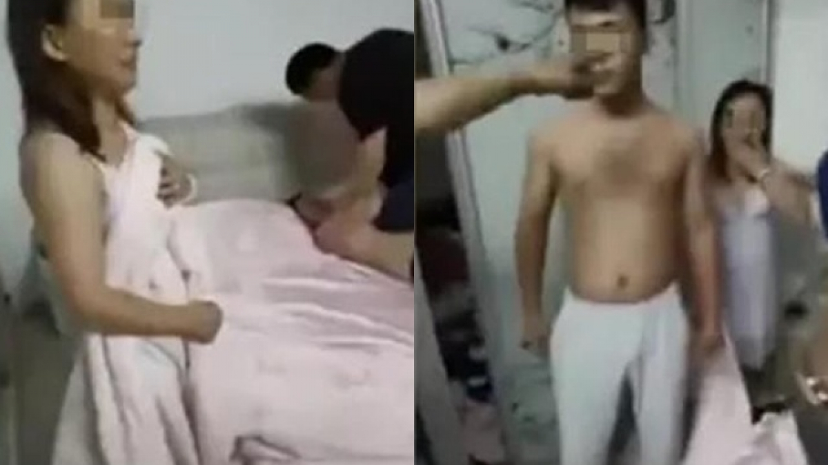 Đánh Ghen MỚI NHẤT: Chồng bắt quả tang vợ đang ngủ với trai lạ ở phòng trọ Bắc Ninh