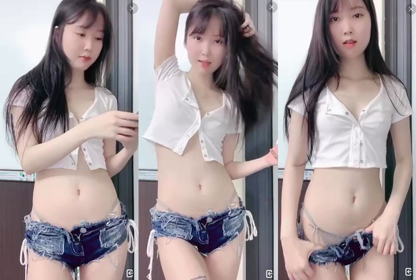 Clip baby girl Trâm Anh 5p bigo live nhảy sexy dance lộ nội y gợi tình
