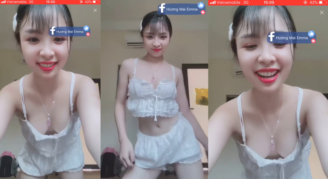 Clip Hương Mai Emma gái xinh 18+ nhảy sexy lộ hàng thở rông ngực cực nứng