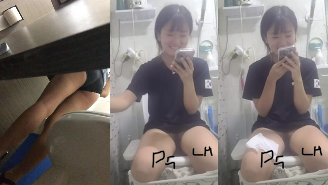 Hack camera hot girl Hàn Quốc trong toilet xì hơi ầm ĩ