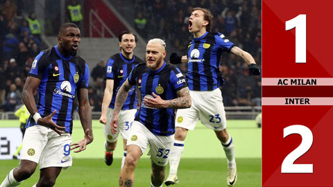 AC Milan 1-2 Inter Milan (Serie A) 2024.04.22 Inter vô địch sớm