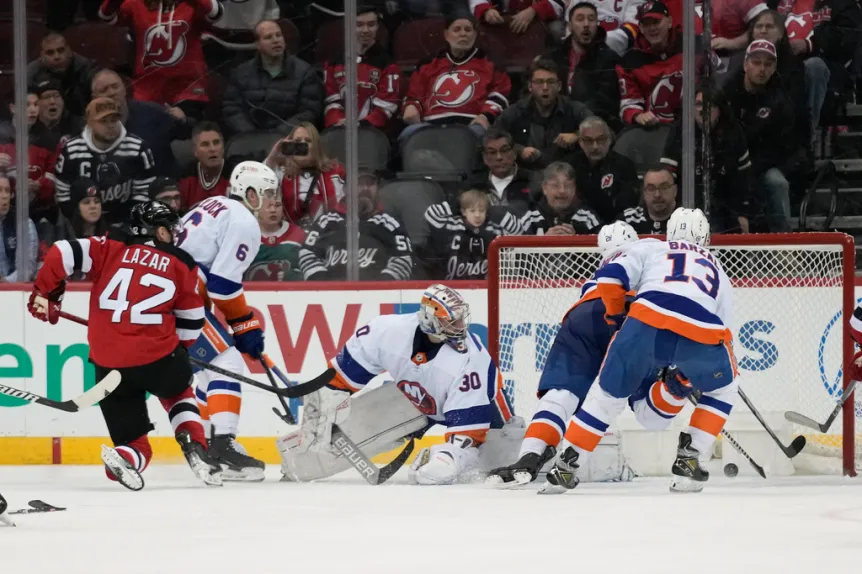 VIDEO Curtis Lazar scores winner with 23 seconds left as the Devils rally past the Islanders 5-4 | 2023.11.28