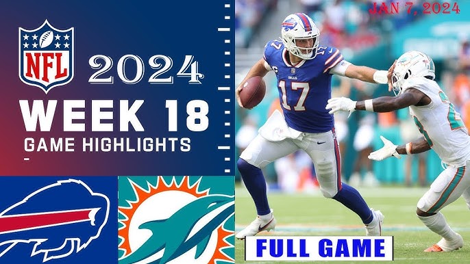 VIDEO Miami Dolphins vs Buffalo Bills - NFL Week 18 2024 - Live Result Highlights Full Game