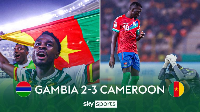 Gambia 2-3 Cameroon (Africa Cup) 2024.01.23 All Goals Highlights