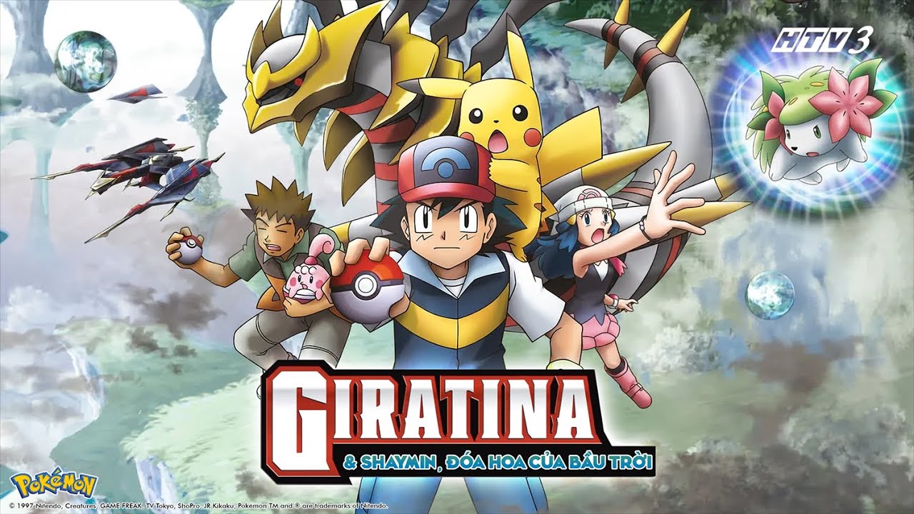 Hoạt hình Pokémon: Giratina Và Shaymin, Đóa Hoa Của Bầu Trời | Pokemon tập dài lồng tiếng